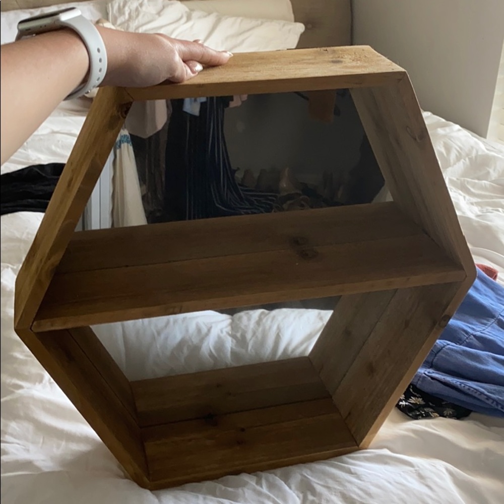 hexagon shape shelf